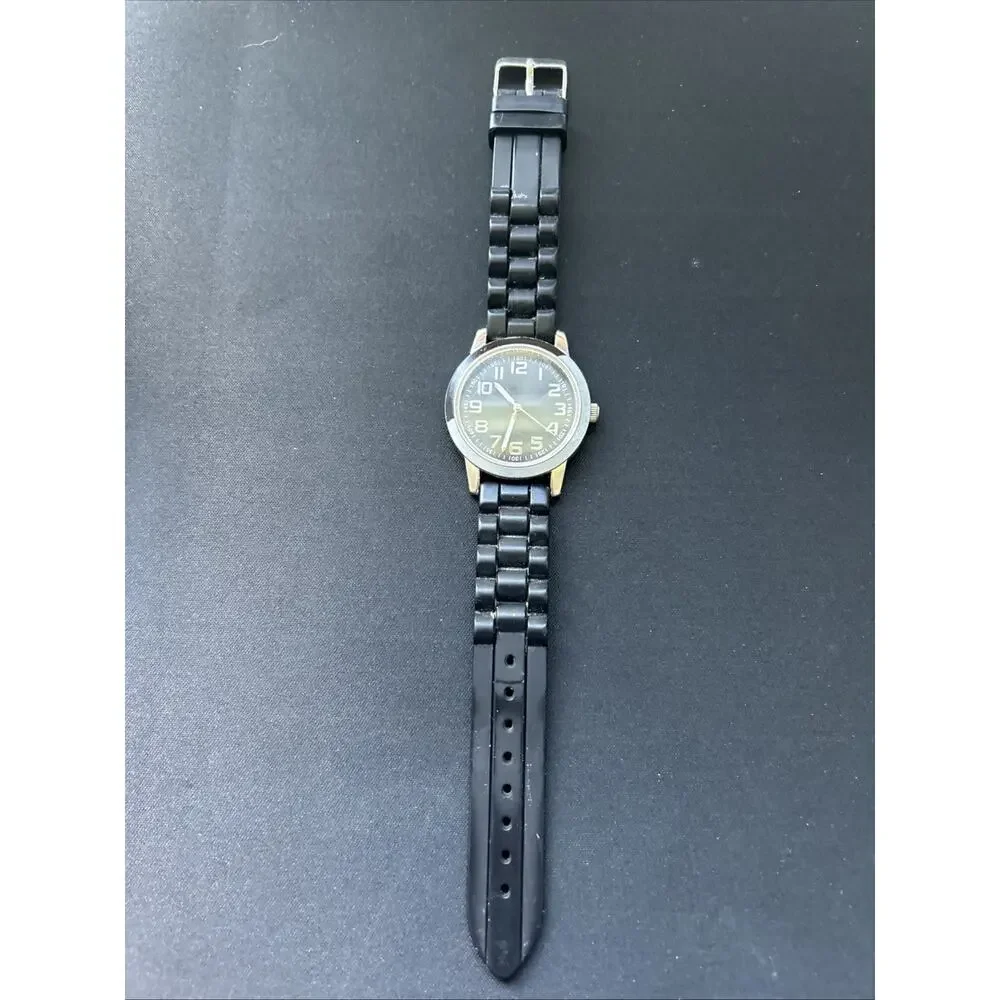 Black Dial Silver Tone Case Women’s Quartz Watch